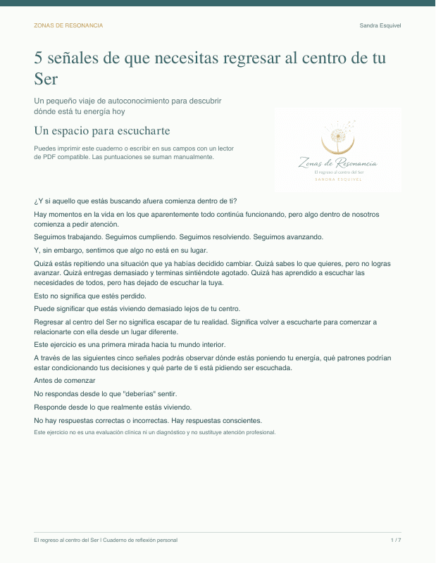 Portada del cuaderno de Sandra Esquivel